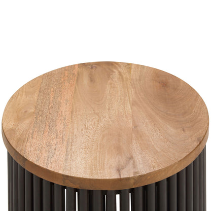 Demy Accent Table in Natural/Black image 7