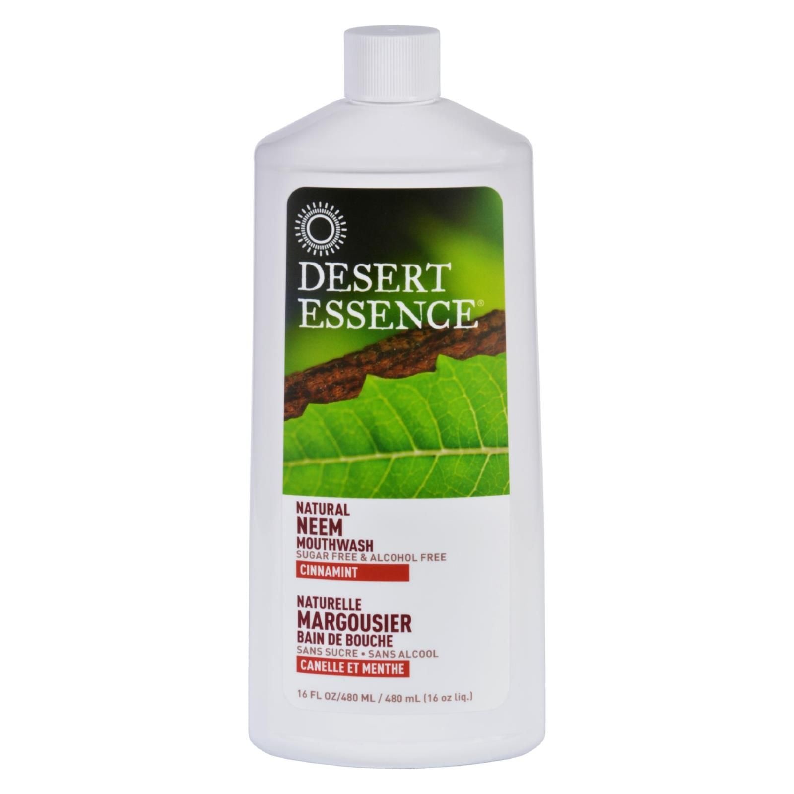 Desert Essence - Mouthwash - Natural Neem - Cinnamint - 16 Oz image 1