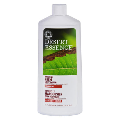Desert Essence - Mouthwash - Natural Neem - Cinnamint - 16 Oz image 1