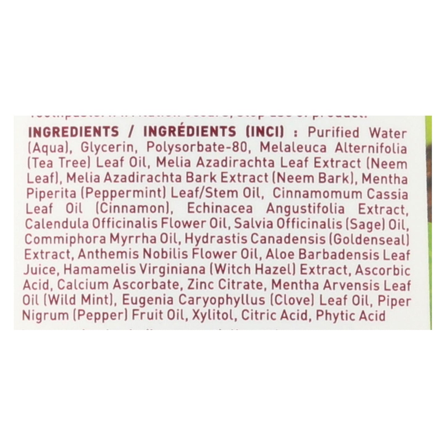 Desert Essence - Mouthwash - Natural Neem - Cinnamint - 16 Oz image 3