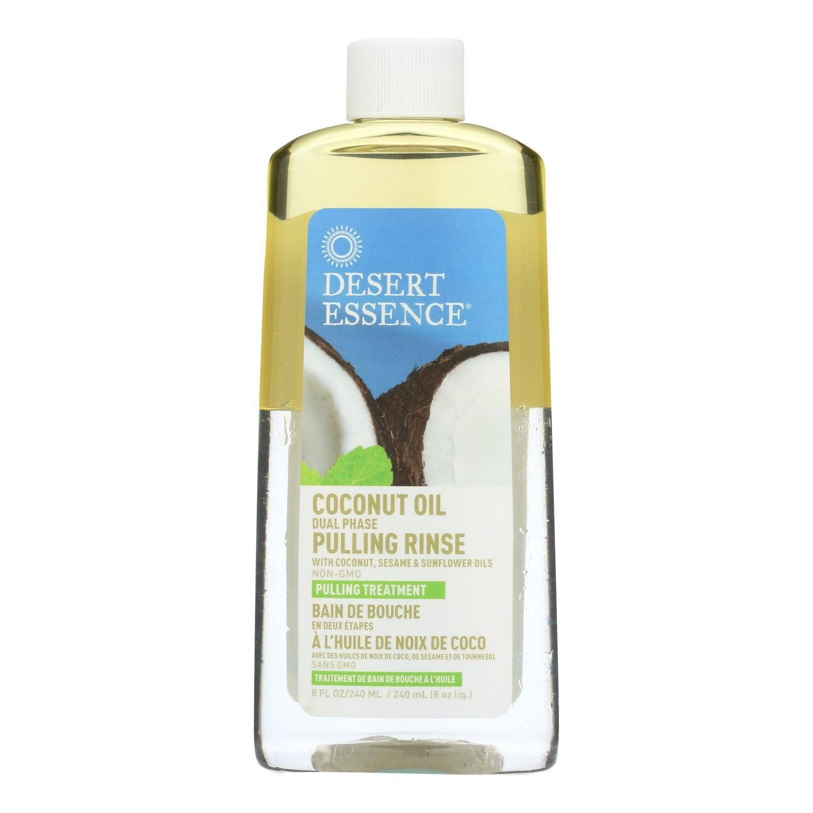 Desert Essence - Pulling Rinse With Coconut Sesame And Sunflower Oils - 8 Fl Oz image 1