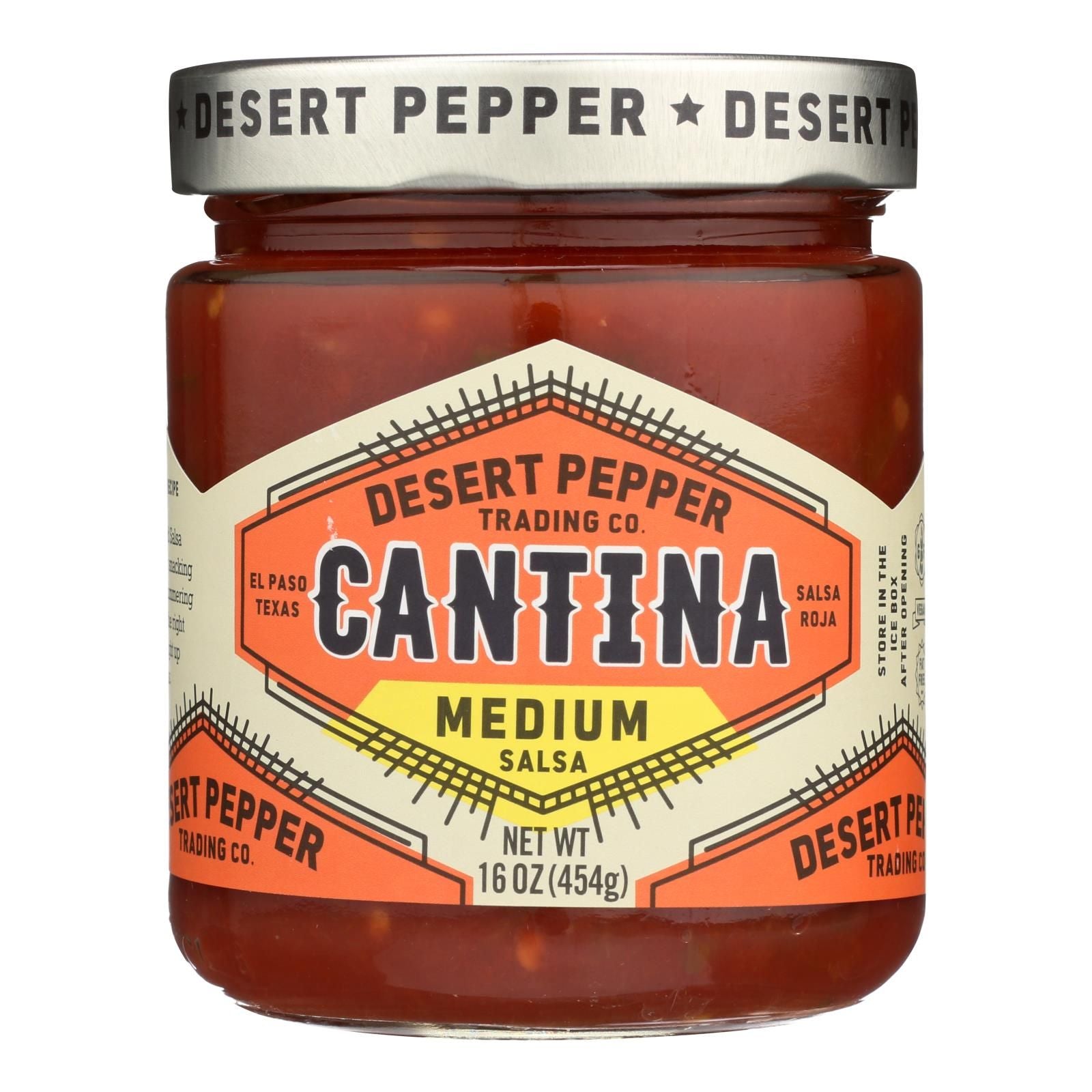 Desert Pepper Trading - Cantina Salsa - Medium Red - Case Of 6 - 16 Oz image 1