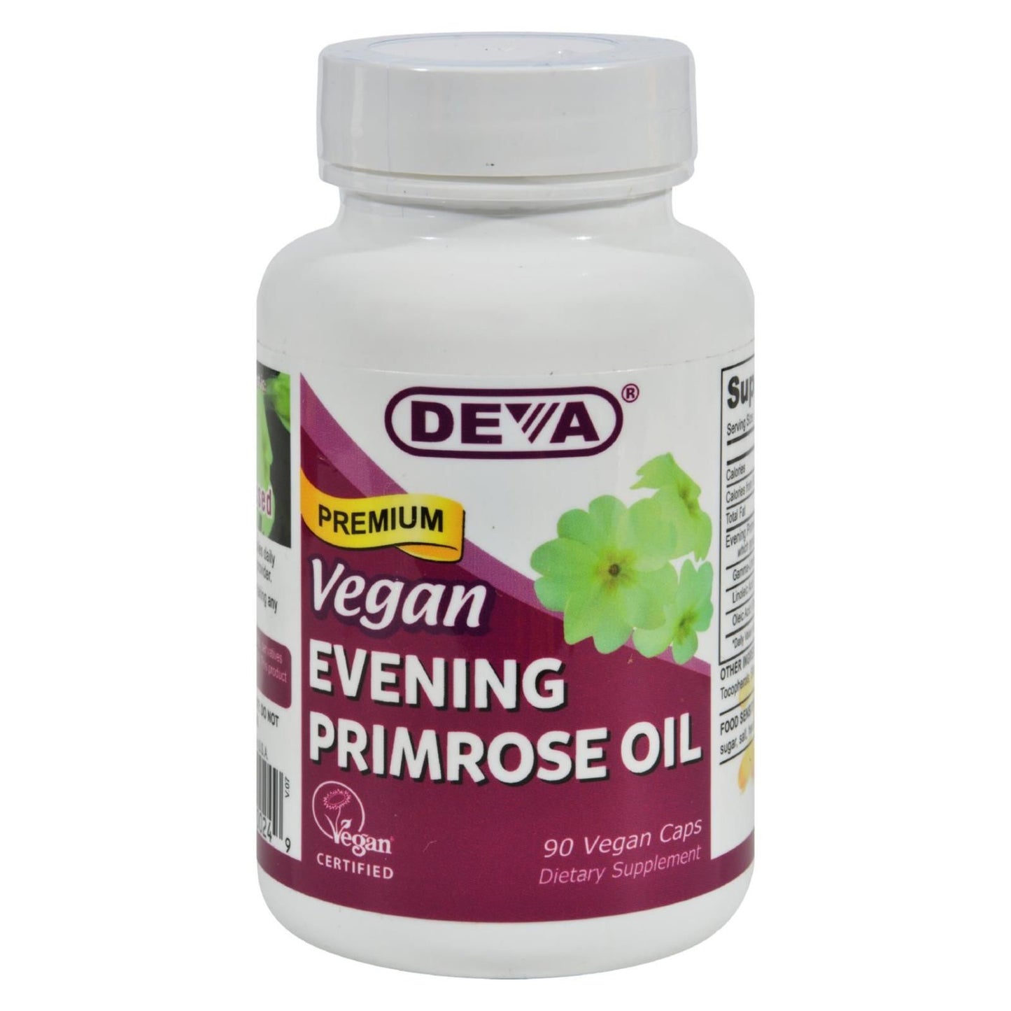 Deva Vegan Vitamins - Evening Primrose Oil - 90 Vegan Capsules image 1