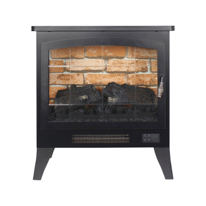 21 inchThree-sided Freestanding Electric Fireplace Stove heater with 3D Flame effect with remote control image 11