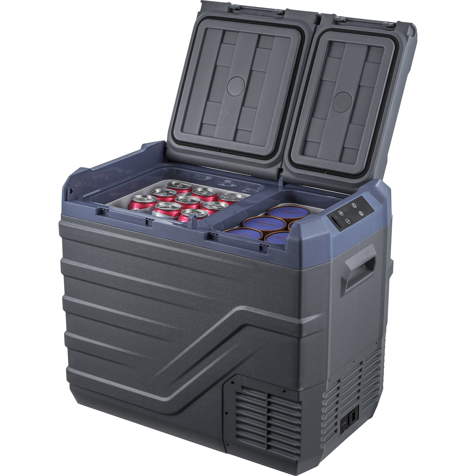 Car Refrigerator, 12 Volt Car Refrigerator Fridge, 40 L Dual Zone Portable Freezer, -4℉-68℉ Adjustable Range, 12/24V DC and 100-240V AC Compressor Cooler for Outdoor, Camping, RV image 4