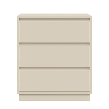 Large 3 Drawer Dresser Set of 2, Modern Nightstand for Bedroom, Wide Bedside Table with Hidden Pull-out System, Wooden Chest of Drawers for Living Room, Entryway, Beige image 8