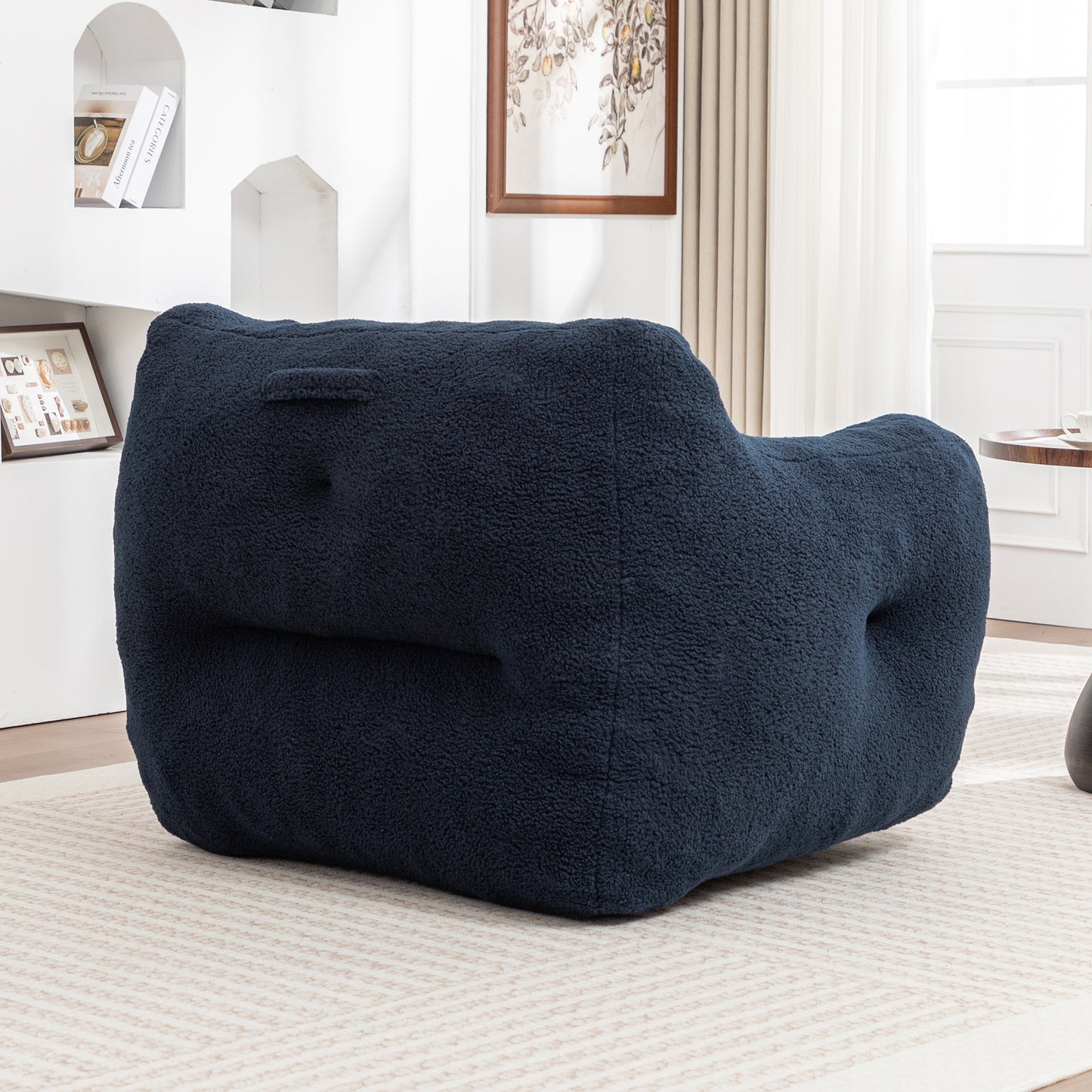 Bean Bag Chair, Bean Bag Sofa Chair with Armrests Stuffed High-Density Foam, Lazy Sofa Comfy Chairs BeanBag Chair for Adults in Living Room,Bedroom Reading image 8