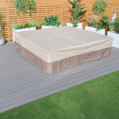 Direct Wicker 106x106in Water Resistant Patio Furniture Cover Heavy Duty Outdoor Sectional Sofa Cover image 10