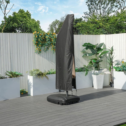 Direct Wicker Outdoor Patio Cantilever Umbrella Zipper Cover image 14