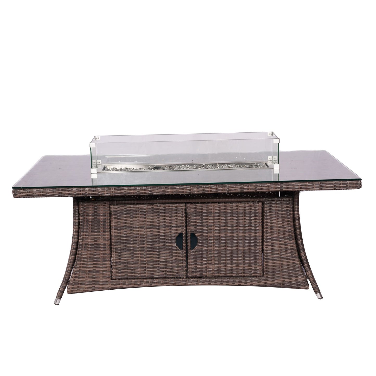 Direct Wicker Outdoor Rattan 50,000BTU Propane Gas Fire Pit Table (Table Only) image 19