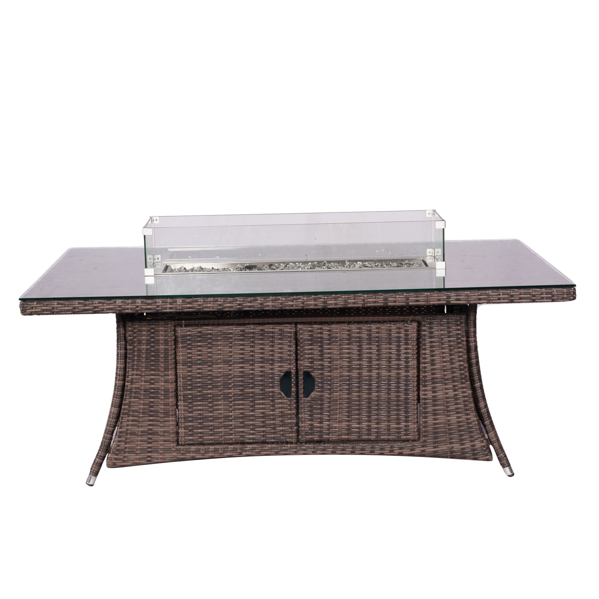 Direct Wicker Outdoor Rattan 50,000BTU Propane Gas Fire Pit Table (Table Only) image 19