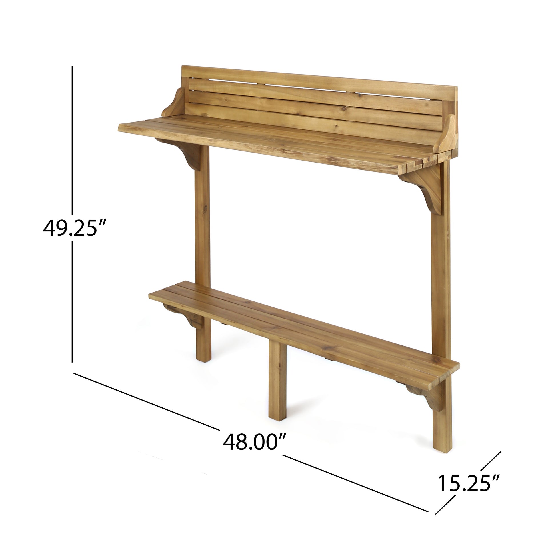 Wood BALCONY BAR TABLE image 4