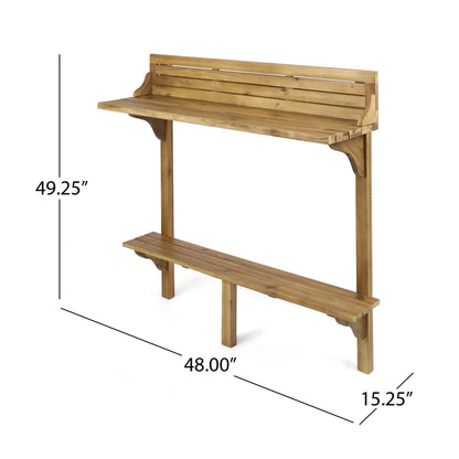 Wood BALCONY BAR TABLE image 4