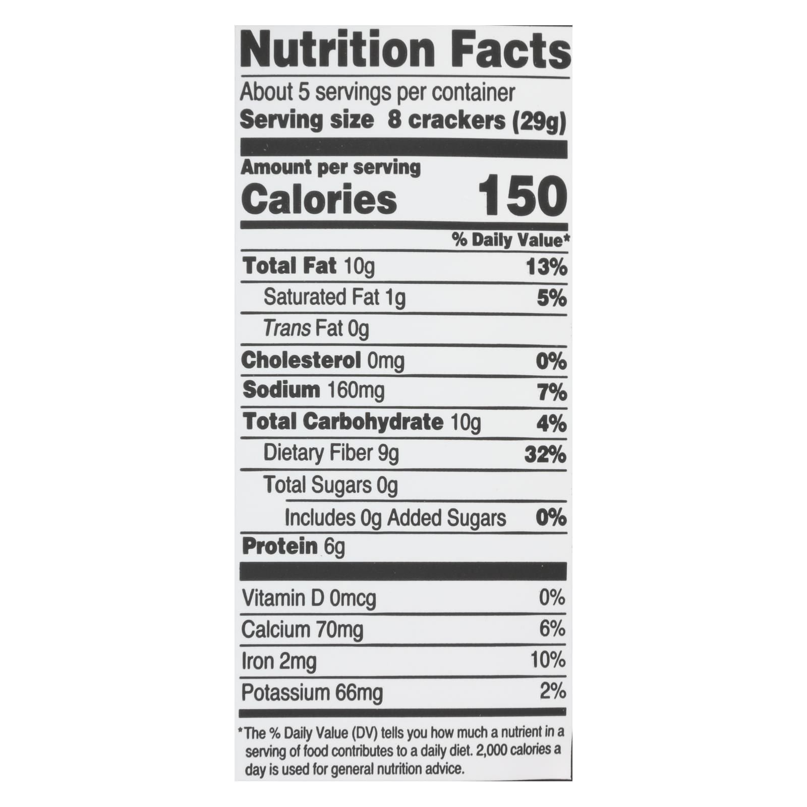 Doctor In The Kitchen - Organic Flax Seed Crackers - Rosemary - Case Of 6 - 5 Oz. image 2