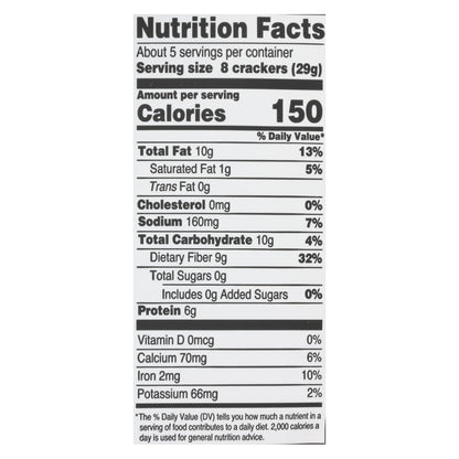 Doctor In The Kitchen - Organic Flax Seed Crackers - Rosemary - Case Of 6 - 5 Oz. image 2