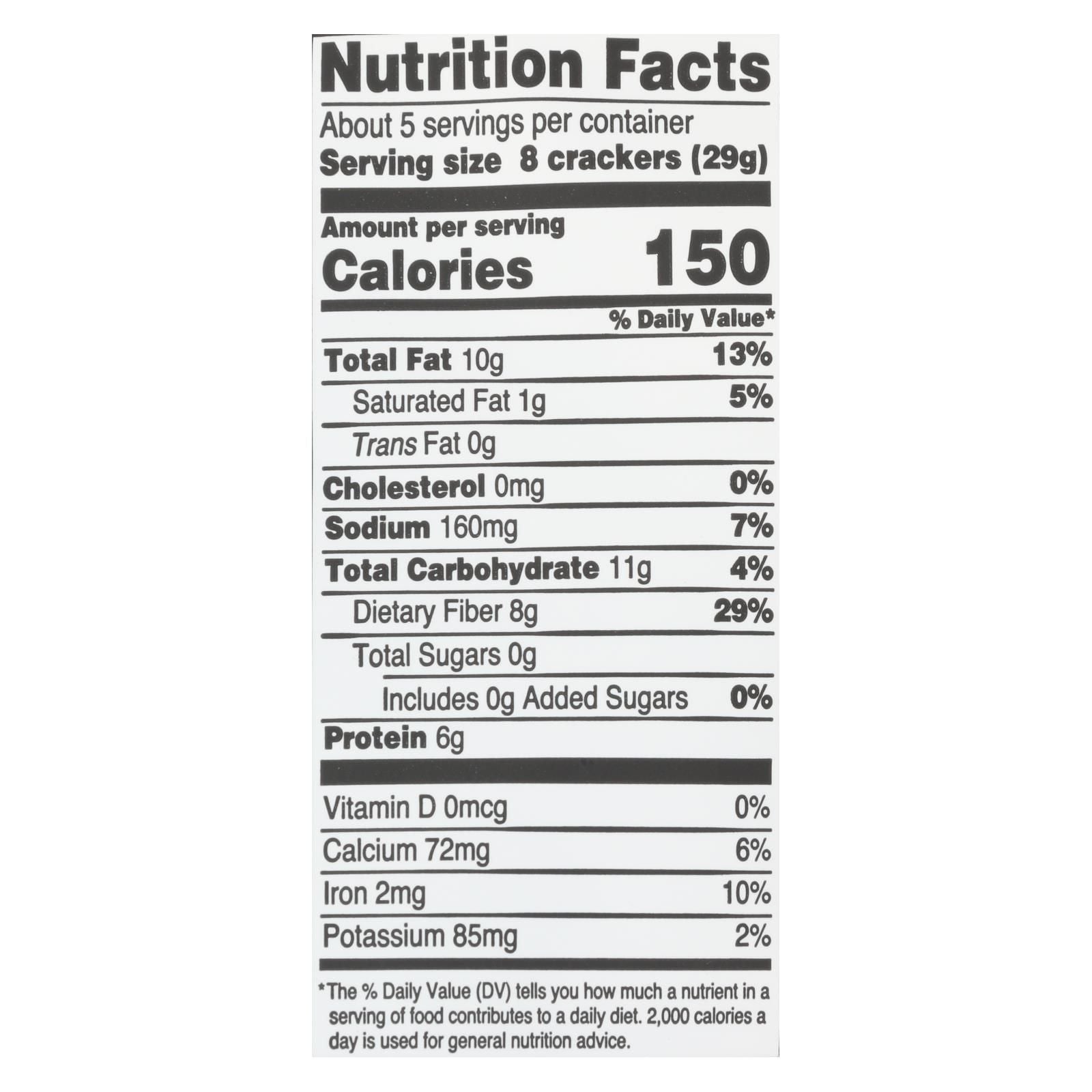 Doctor In The Kitchen - Organic Flax Seed Crackers - Savory - Case Of 6 - 5 Oz. image 2
