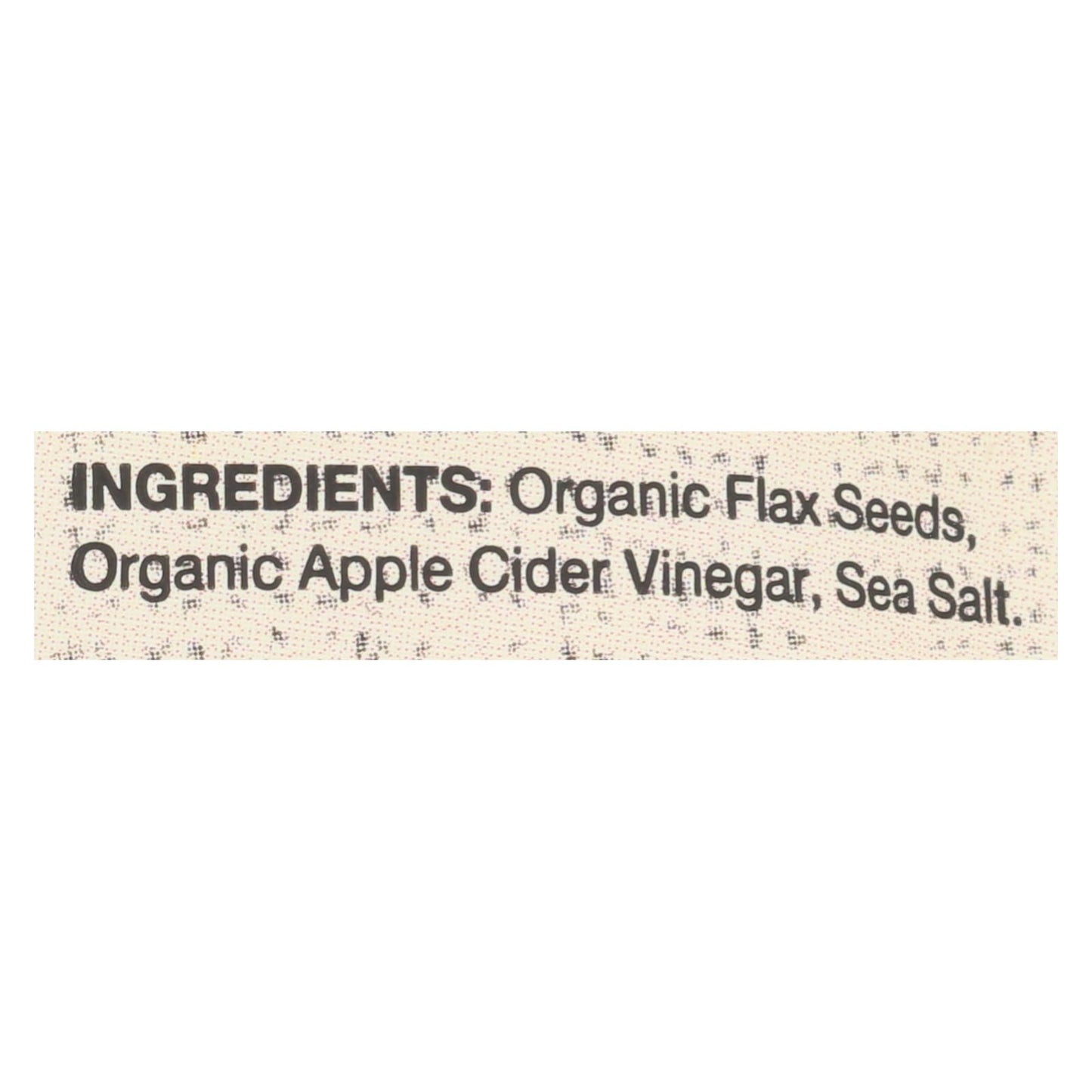 Doctor In The Kitchen - Organic Flax Seed Crackers - Sea Salt - Case Of 6 - 5 Oz. image 2
