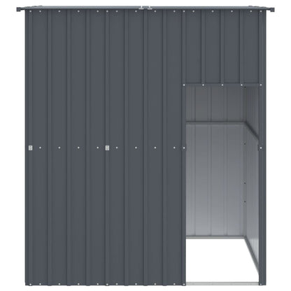 Dog House with Roof Anthracite 65"x60.2"x71.3" Galvanized Steel image 3