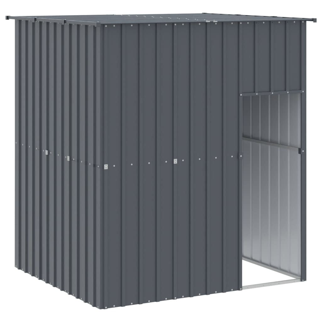 Dog House with Roof Anthracite 65"x60.2"x71.3" Galvanized Steel image 2