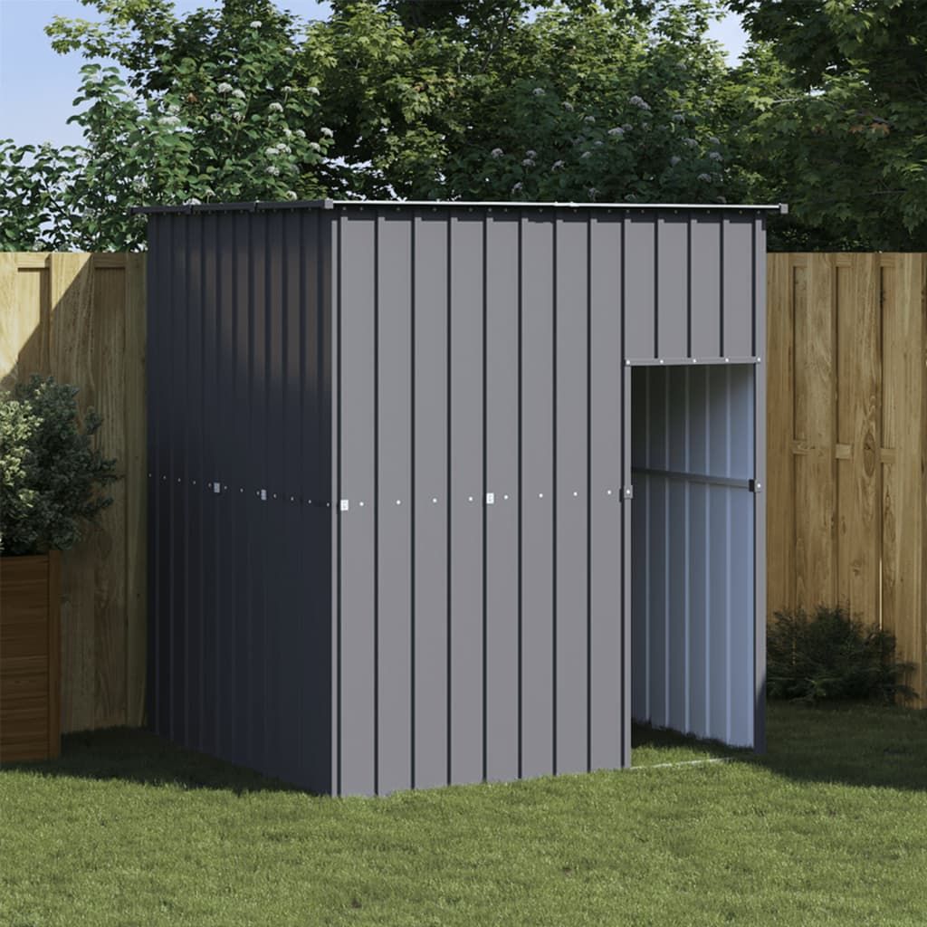 Dog House with Roof Anthracite 65"x60.2"x71.3" Galvanized Steel image 1