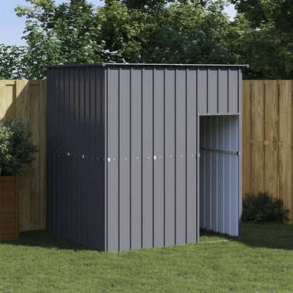 Dog House with Roof Anthracite 65"x60.2"x71.3" Galvanized Steel image 1