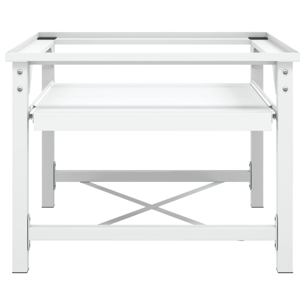 Double Washing and Drying Machine Pedestal White image 3
