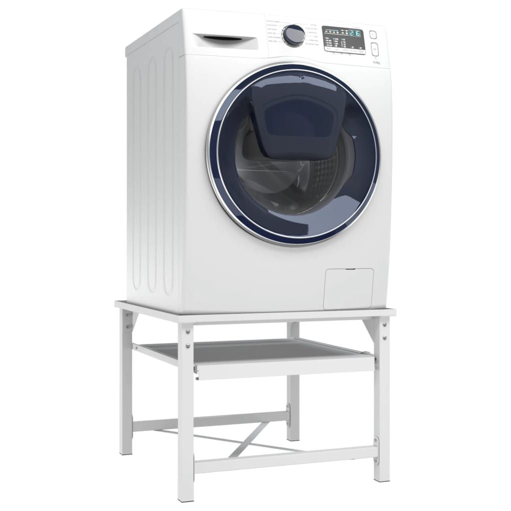 Double Washing and Drying Machine Pedestal White image 2