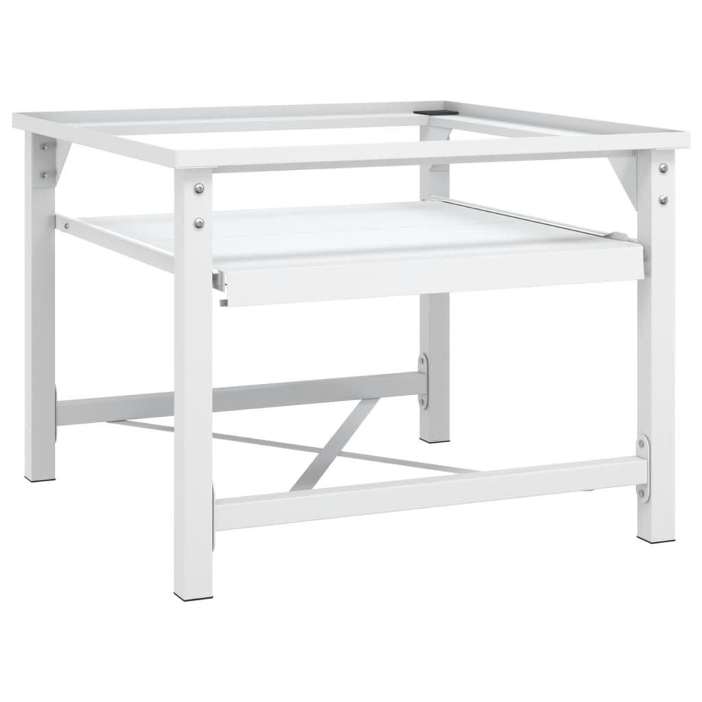 Double Washing and Drying Machine Pedestal White image 1
