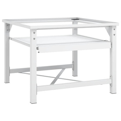 Double Washing and Drying Machine Pedestal White image 1