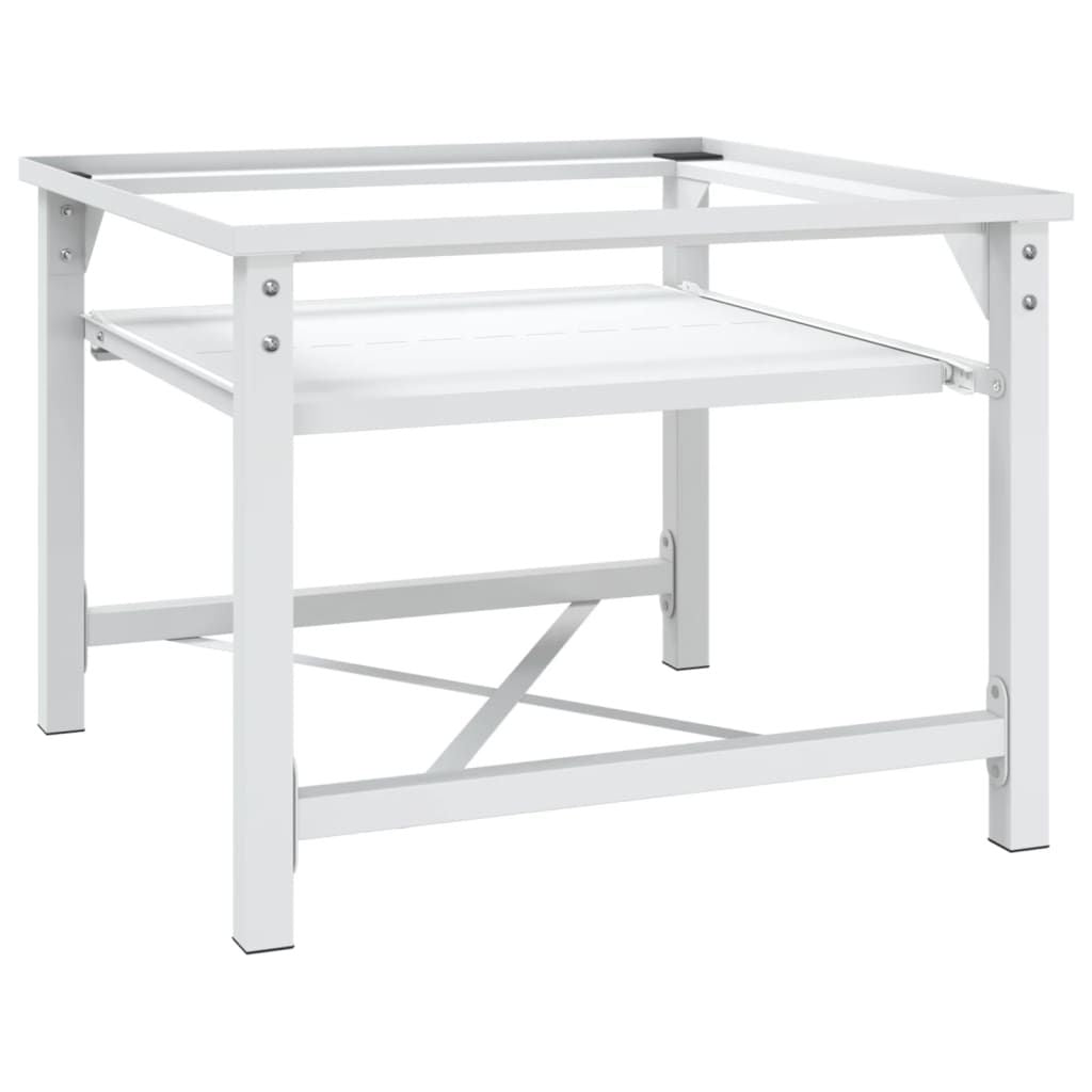 Double Washing and Drying Machine Pedestal White image 6