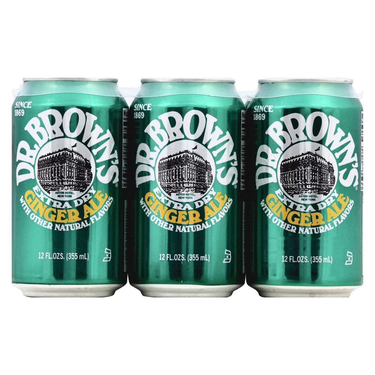 Dr. Brown - Soda Ginger Ale - Case Of 4 - 6/12 Fz image 1