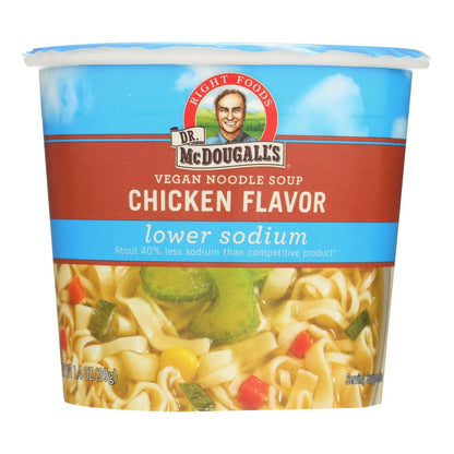 Dr. Mcdougall's Vegan Noodle Lower Sodium Soup Cup - Chicken - Case Of 6 - 1.4 Oz. image 2
