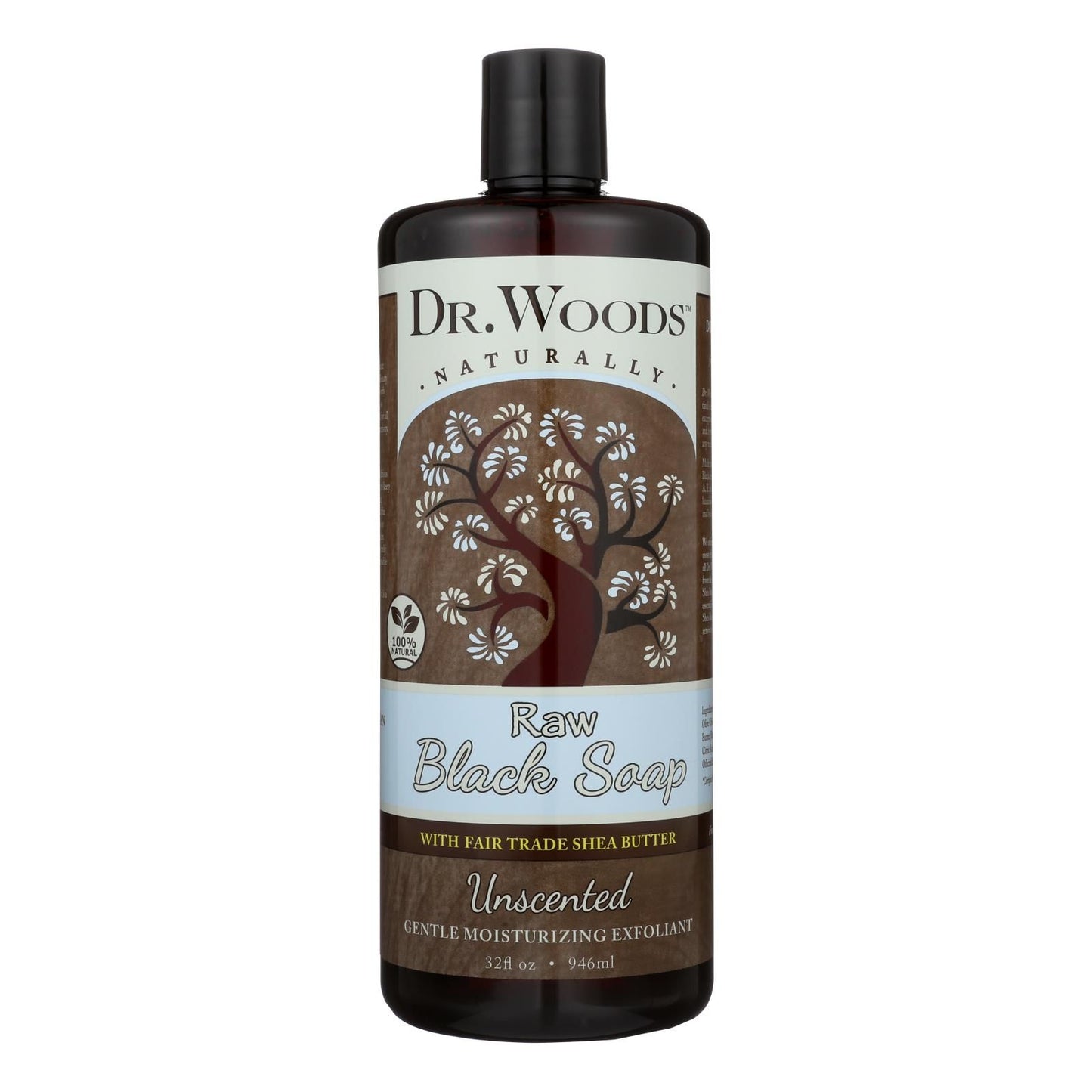 Dr. Woods Naturals Black Soap - Shea Vision - Unscented - 32 Oz image 1