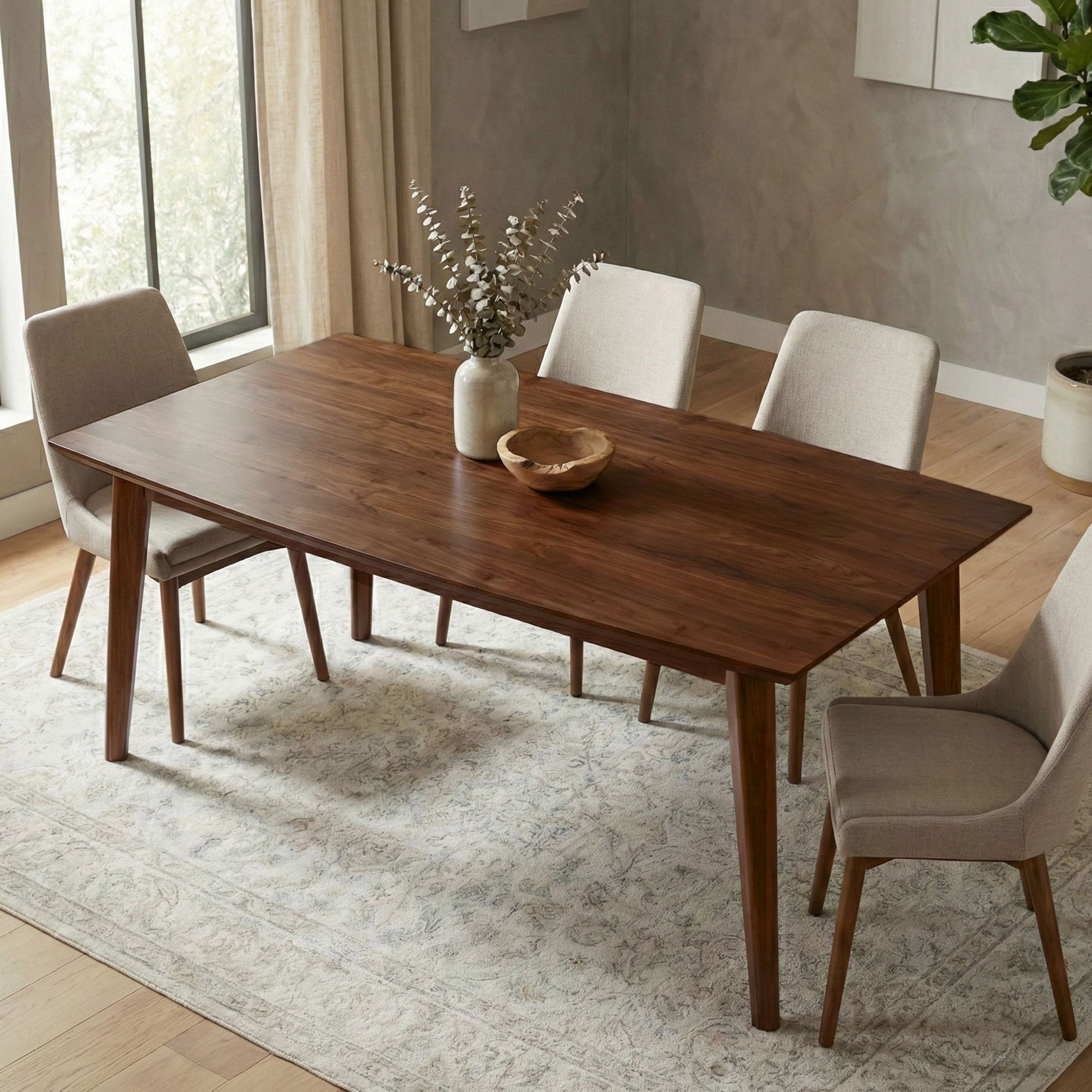 Draper Dining Table in Walnut image 1