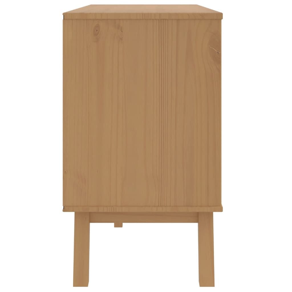 Drawer Cabinet OLDEN Brown Solid Wood Pine image 8