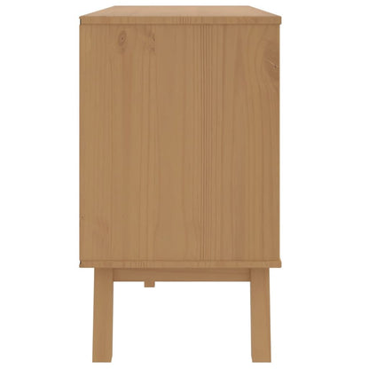Drawer Cabinet OLDEN Brown Solid Wood Pine image 8