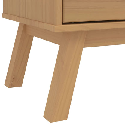 Drawer Cabinet OLDEN Brown Solid Wood Pine image 11