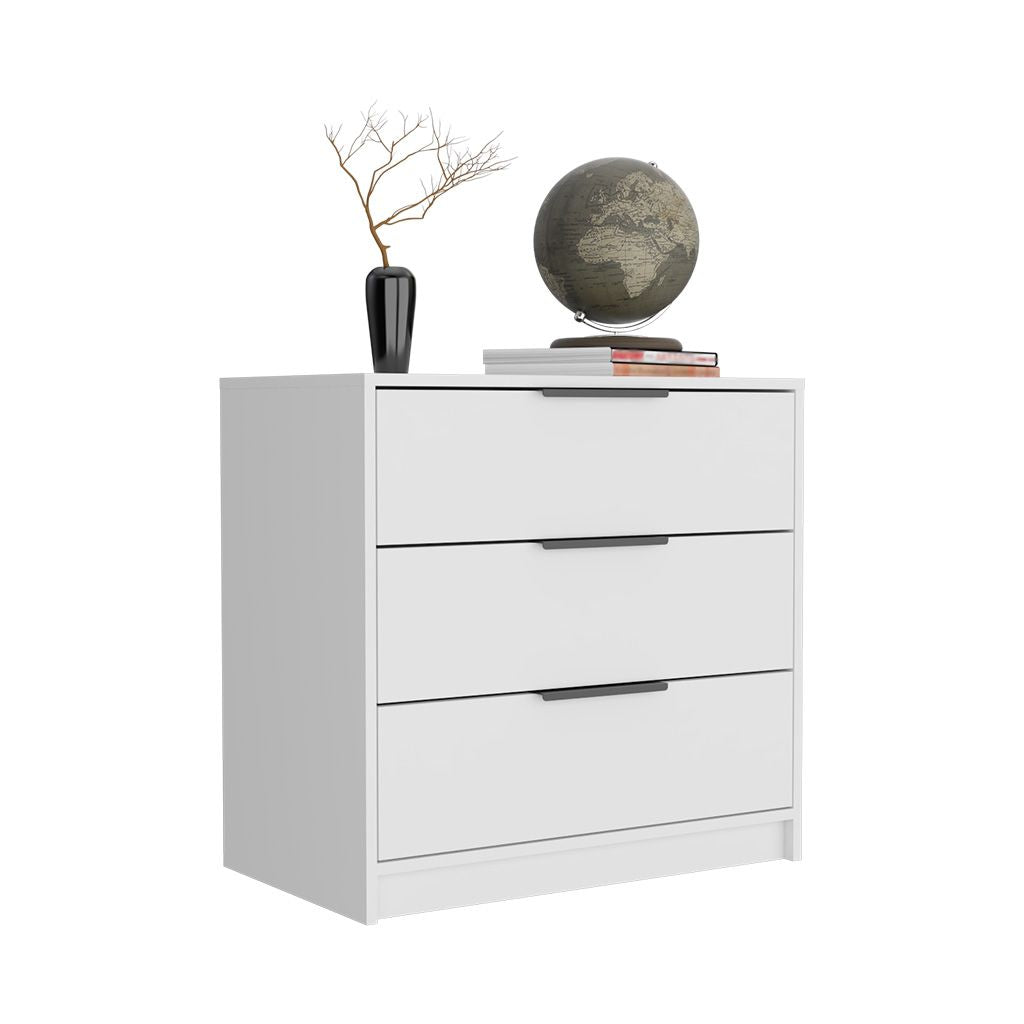 Dresser 27"H, 3 Drawers Dresser, Superior Top, White image 5