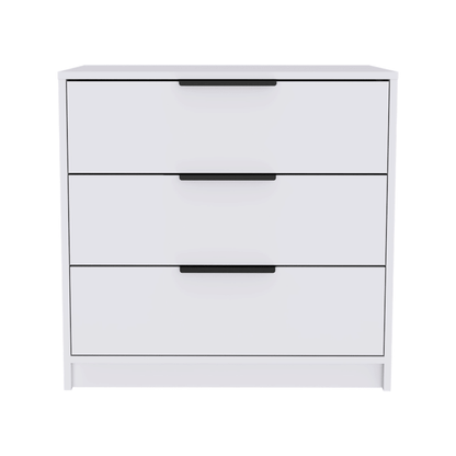 Dresser 27"H, 3 Drawers Dresser, Superior Top, White image 3