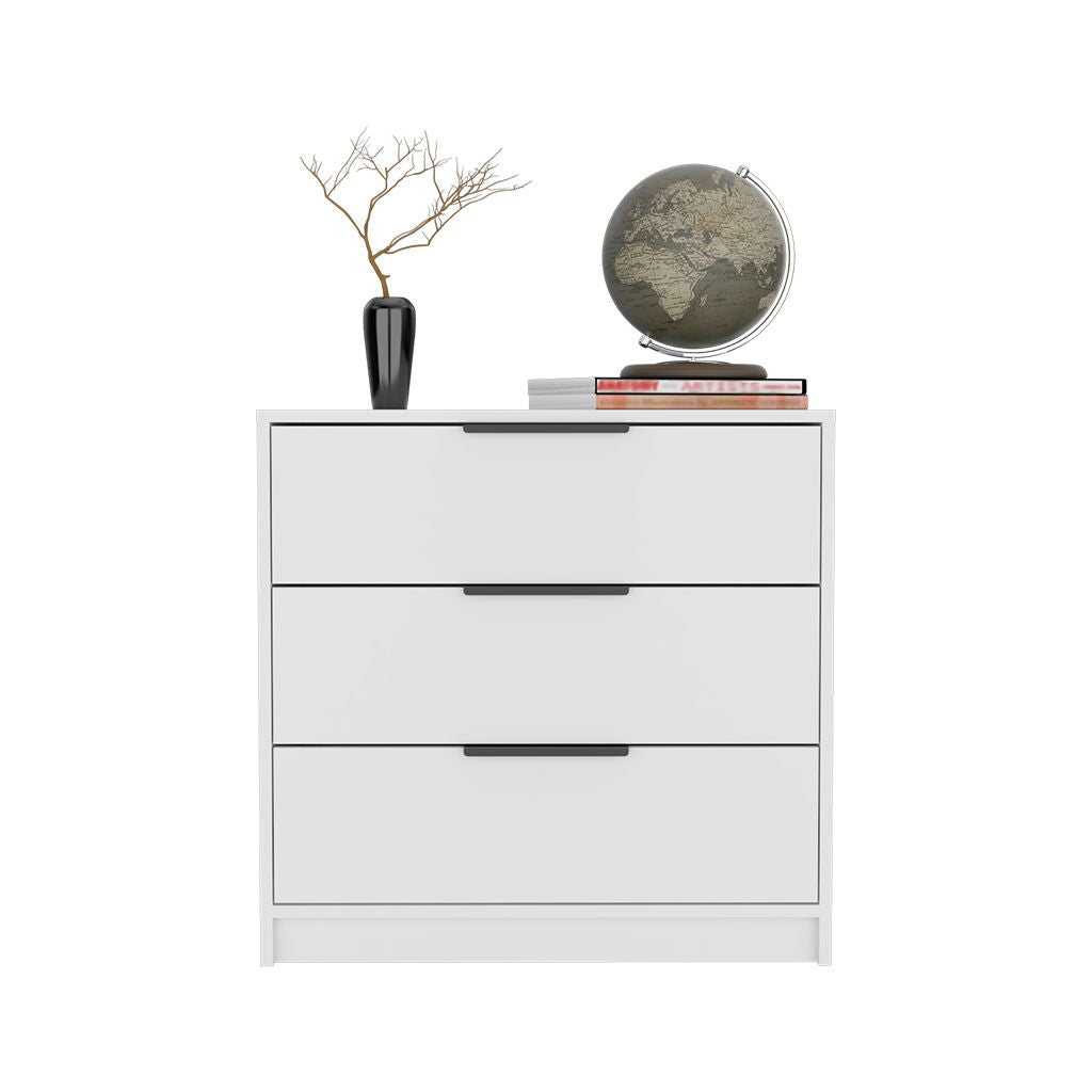Dresser 27"H, 3 Drawers Dresser, Superior Top, White image 4