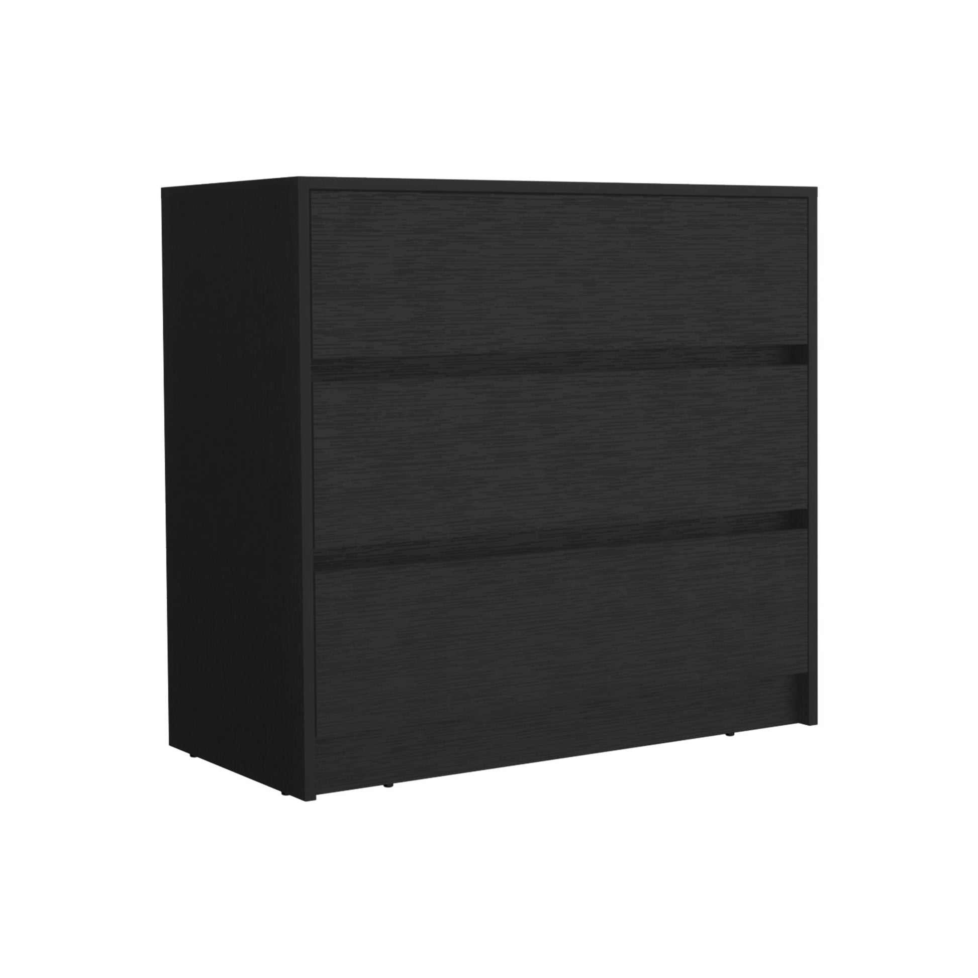 Dresser 31"H, 3 Drawers, Chest of Drawers, Black image 6