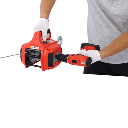 Drill Winch Hoist Portable Drill Winch of 750 LB Capacity with 40 Feet Steel Wire Drill Winch for Lifting & Dragging image 9