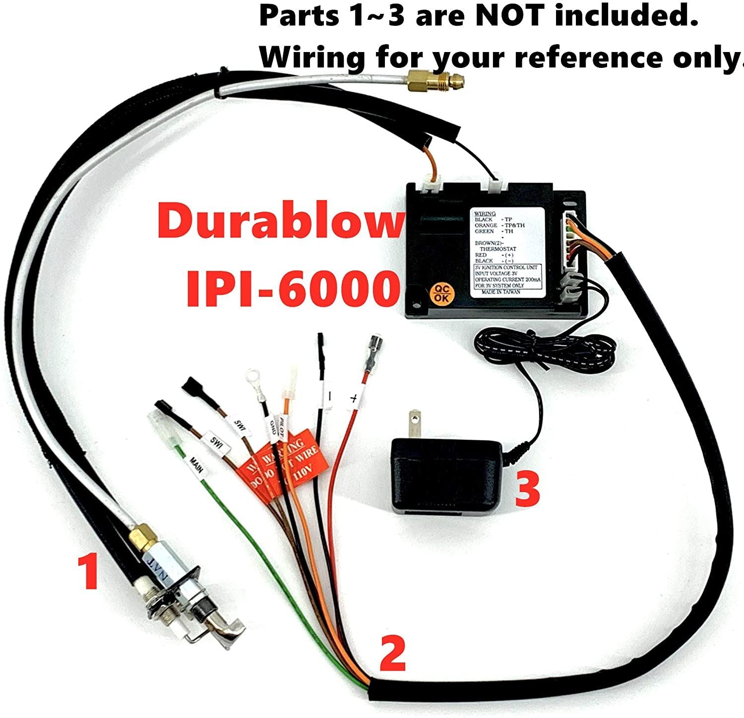 Durablow Fireplace Electronic IPI Pilot Ignition Control Module Replacement for Dexen 593-592;  GM-6KA;  Hearth Home Tec image 2