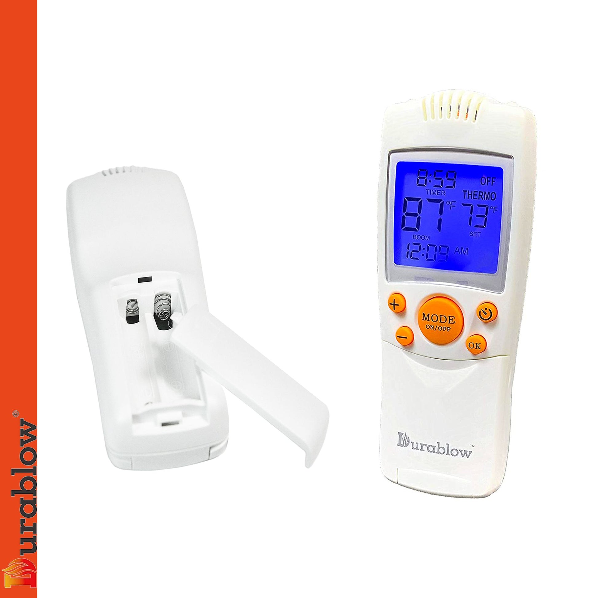 Durablow TR1004 Gas Fire Fireplace On/Off Remote Control Kit + Thermostat + Timer + Backlit Transmitter for Millivolt Va image 3