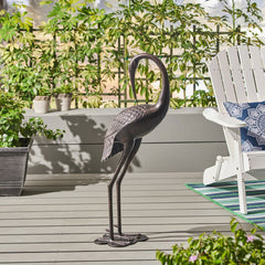Sunny Outdoor 39 Inch Aluminum Crane, Shiny Copper