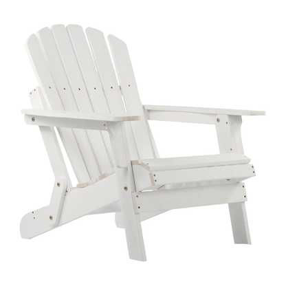 Oversize Wooden Outdoor Folding Adirondack Chair with Pre-Assembled BackRest & SeatBoard, Wood Patio Chair for Garden Backyard Porch Pool Deck Firepit image 10