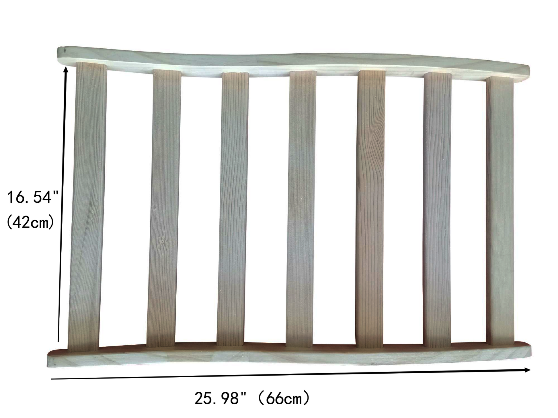 Hemlock wide flat grid sauna room backrest image 3