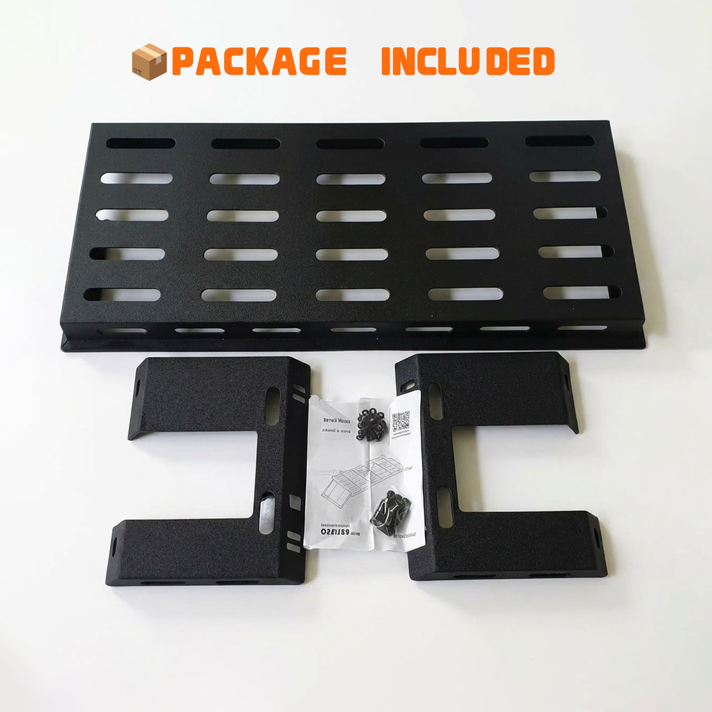 Black Rear Trunk Cargo Rack Basket Tray For 2007-2026 Jeep Wrangler JK JL Unlimited 4-Door (Exclude Sky One-Touch Power Top) Hardtop Heavy Duty Steel Interior Storage image 4