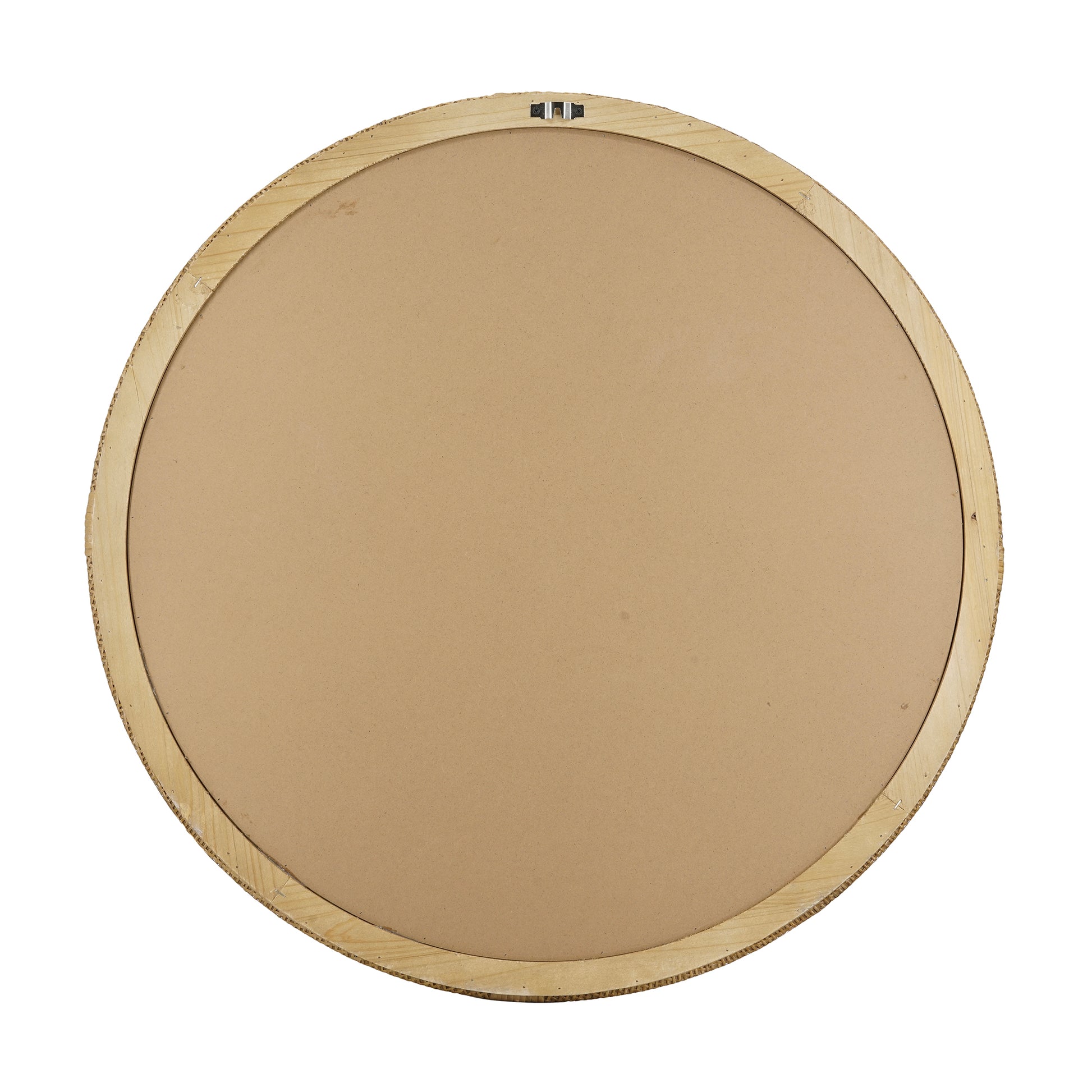 31.9" Woven Rattan Decorative Round Mirror with Wrapped Accents image 6