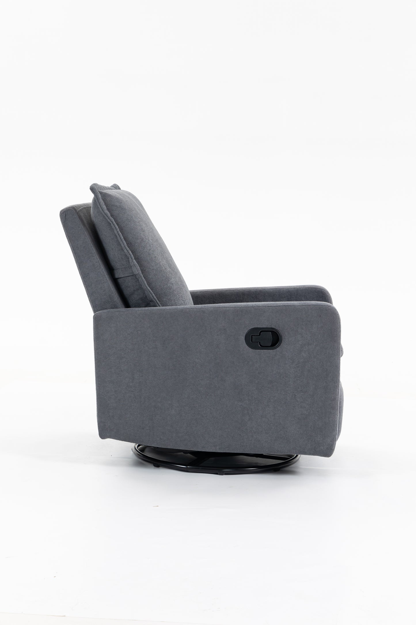Short plush manual button armchair sofa image 9